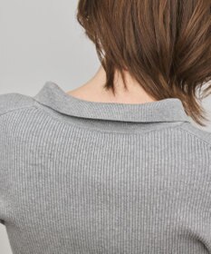 GRACE CONTINENTAL リブシャツニットトップ