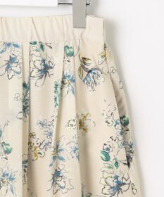 自由区 L エアリーローン花柄プリント スカート