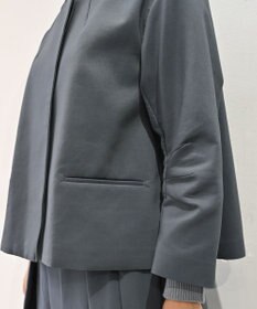 muuc トリプルクロス ノーカラージャケット｜軽くてふっくらした三重織り生地・セットアップ可能