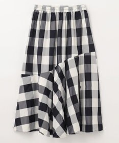 ANY L 【洗濯機可能/ウエストゴム】ビックチェックマーメイドスカート