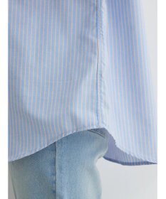 Green Parks ストライプレースアップシャツ