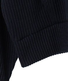 WEGO バイカラーニットジップパーカー