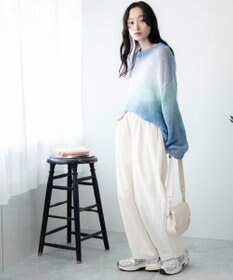 WEGO グラデーションメッシュニット