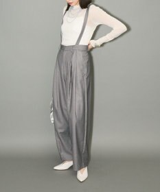 Green Parks サスペンダー付タックパンツ