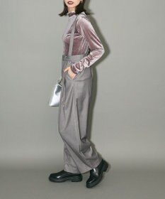 Green Parks サスペンダー付タックパンツ