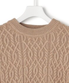 J.PRESS YORK STREET 【UNISEX】アランケーブル クルーネック ニット