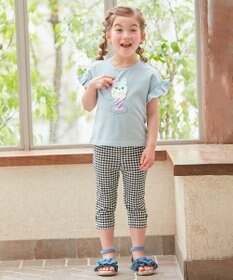 ANY KIDS 接触冷感 ミラクルスパンコール Tシャツ