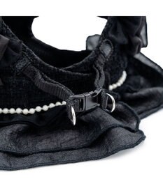 PET PARADISE cherircouture ツイード ベストハーネス 《ブラック》 ＳＳ