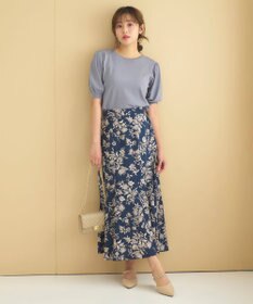 Feroux フラワーモチーフプリント スカート