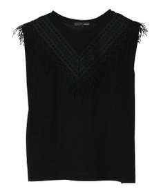 Green Parks ・ＳＵＧＡＲ　ＳＰＯＯＮ　フリンジフレンチＴシャツ