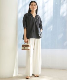 UNFILO FINE MOVE ランタンブラウス