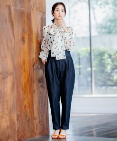 組曲 【組曲×setsuko sagittaire】ストレッチデニムパンツ