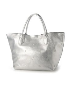 UNBILLION ペルケ perche / 牛革ドット刺繍トートバッグ