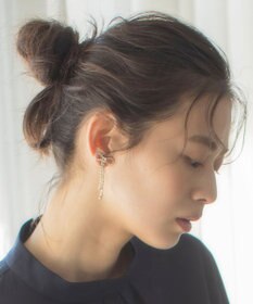 組曲 【好評につき追加販売】ダイヤレーンリボンイヤリング