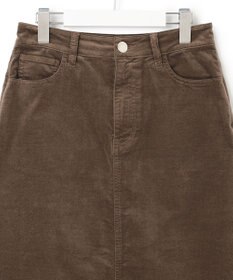 23区 【洗える】23区DENIM ベルベットストレッチ Aライン スカート