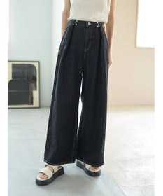 earth music&ecology タックホックデニムパンツ