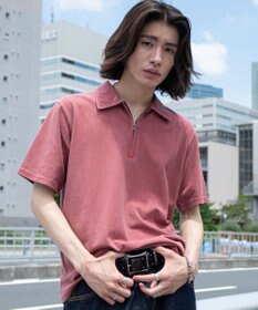 WEGO 【ユニセックス着用ITEM】ブリーチカノコハーフZIPポロ（SS）