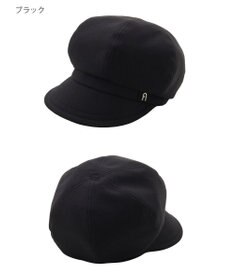 MOONBAT 【遮光100％/遮熱/UVカット】FURLA(フルラ)アーチロゴ キャスケット 帽子 無地 サイズ調整可能/手洗い可能/日本製