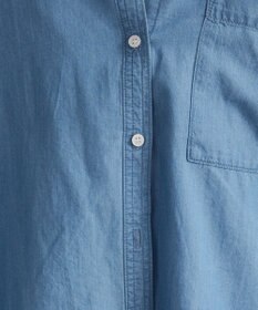 WEGO 【ANGIE VINTAGE】シアーデニムレギュラーカラーシャツ