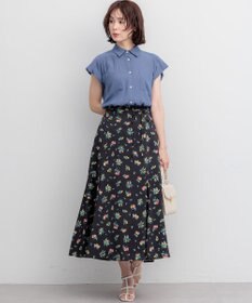 組曲 L ギャザーライトデシン ブラウス