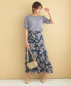 Feroux フラワーモチーフプリント スカート