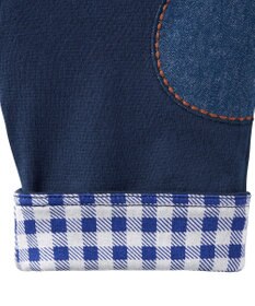 MIKI HOUSE HOT BISCUITS 【80-120cm】折り返しチェック 6分丈パンツ