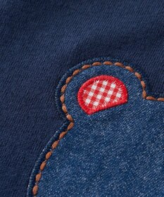 MIKI HOUSE HOT BISCUITS 【80-120cm】折り返しチェック 6分丈パンツ