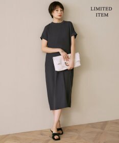 ICB L 【WEB限定・接触冷感・UVケア・速乾・防シワ・洗える】 FluidBackSatin  ワンピース