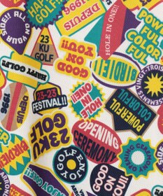 23区GOLF 【MEN】【UVケア/吸水速乾】マルチステッカープリント ポロシャツ