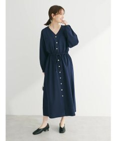 Green Parks ・ＥＬＥＮＣＡＲＥ　ＤＵＥ　Ｖネックイロイロ釦ワンピース