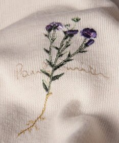 Paul Smith フラワーエンブロイダリー 長袖ニットポロシャツ