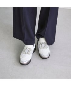 MODE ET JACOMO <carino>ビジューバックル厚底スニーカー