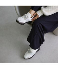MODE ET JACOMO <carino>ビジューバックル厚底スニーカー