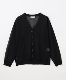 ANY L 【洗濯機可/接触冷感/アンチピリング】シアーニットVネックカーディガン