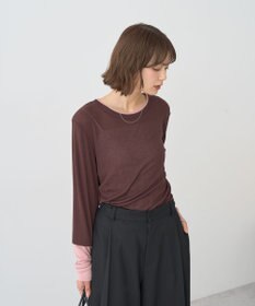 earth music&ecology レイヤードシアープルオーバー