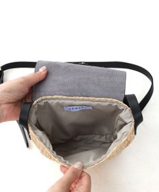 Tiaclasse ラフィアショルダーバッグ