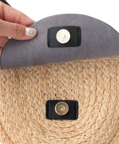 Tiaclasse ラフィアショルダーバッグ