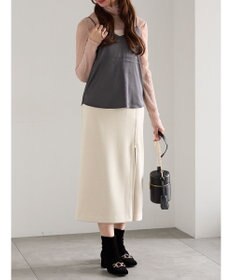 Te chichi スエードサイドZIPスカート