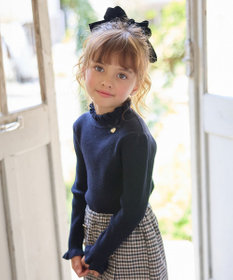 ANY KIDS 首フリルしあわせタッチニット