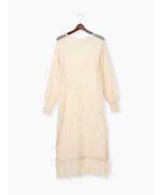 Te chichi フリンジメッシュニットワンピース《2025Autumn catalog vol.2 item》