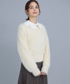 組曲 ナイロンファー ニット