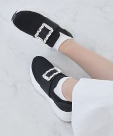 Bridget Birkin 【Bridget Birkin】ビジューバックルニットスニーカー