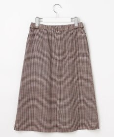 J.PRESS LADIES デシンハウンドトゥースプリント スカート