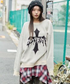 WEGO ダメージジャガードプルオーバー