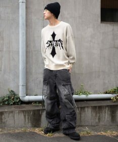 WEGO ダメージジャガードプルオーバー