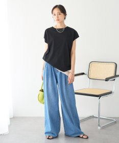 earth music&ecology 【遮熱・接触冷感・UVカット】フレンチスリーブTシャツ