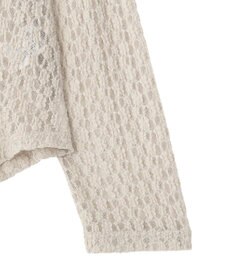 Green Parks 衿付きレースカットプルオーバー