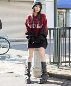 WEGO 【ユニセックス着用ITEM/MLサイズ展開】ファジーグラデーションプルオーバー
