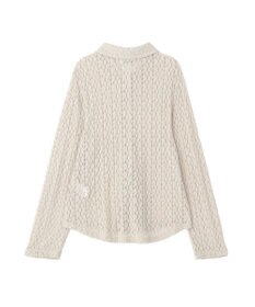 Green Parks 衿付きレースカットプルオーバー