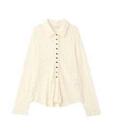 Green Parks 衿付きレースカットプルオーバー